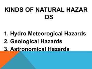 natural and geological hazards | PPTX