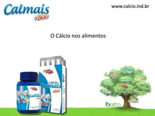 www.calcio.ind.br




O Cálcio nos alimentos
 