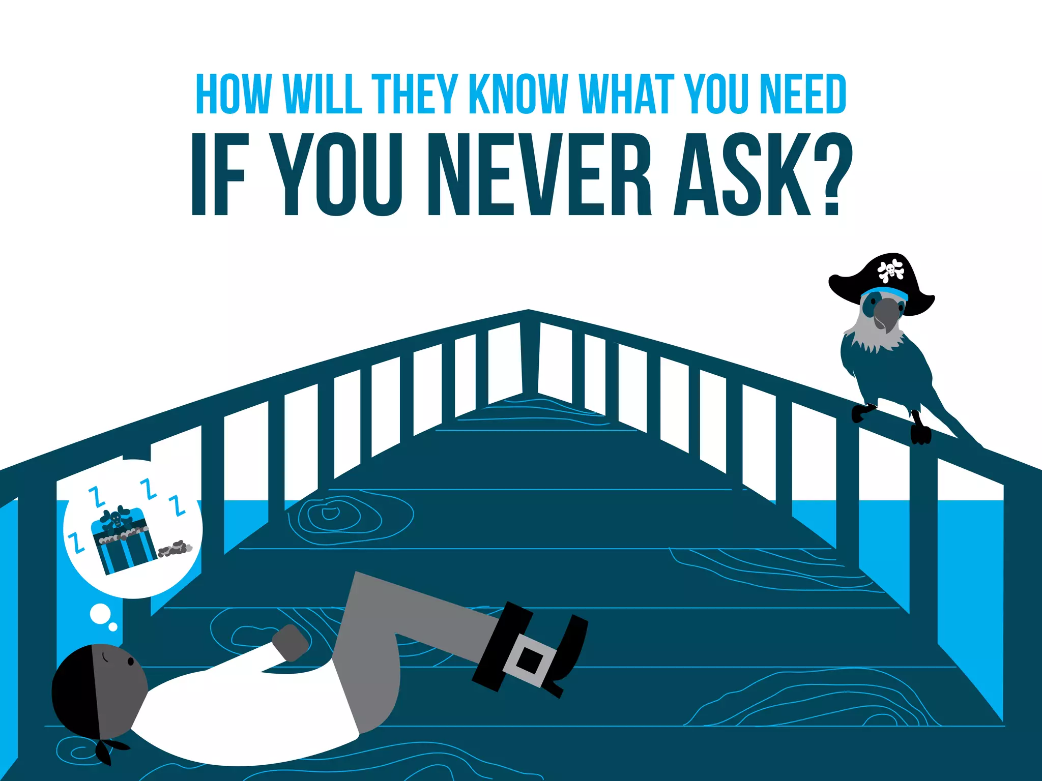 z
z z
z
How will they know what you need
if you never ask?
 