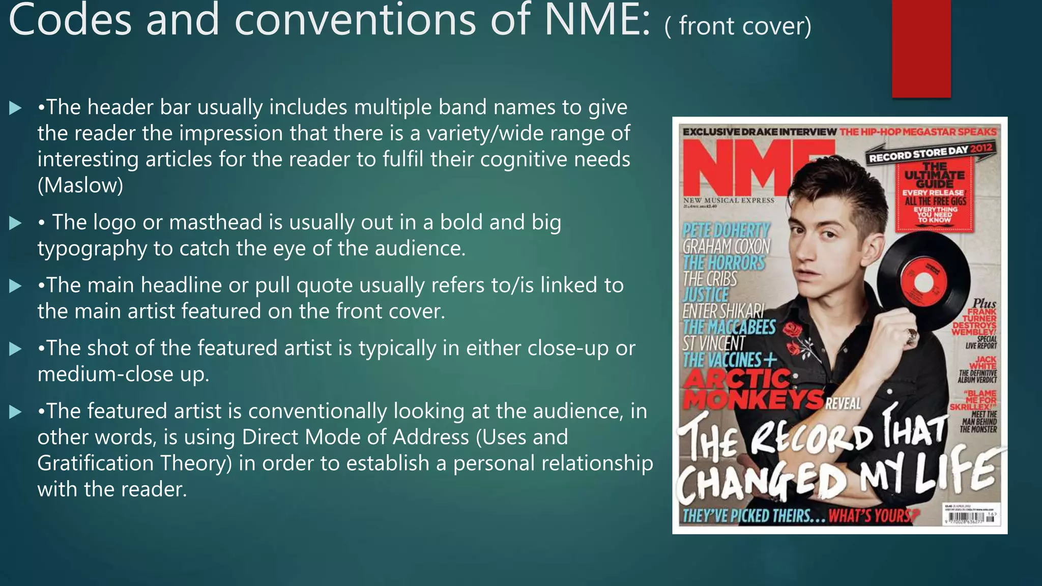 codes and conventions of music magazines | PPTX