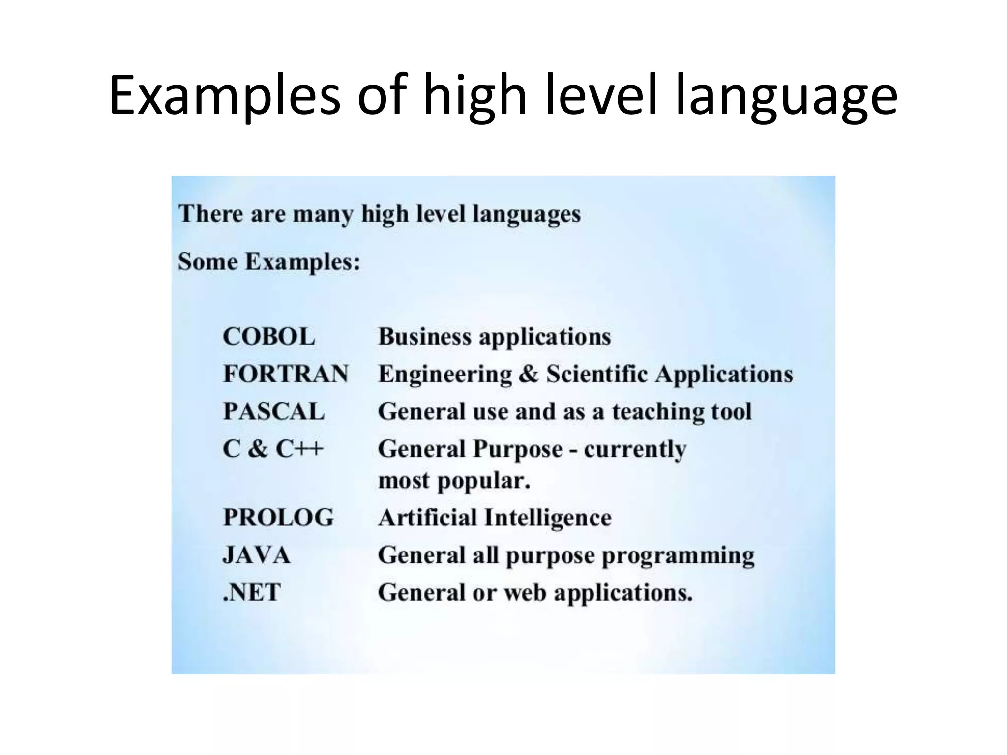 Computer Language | PPT