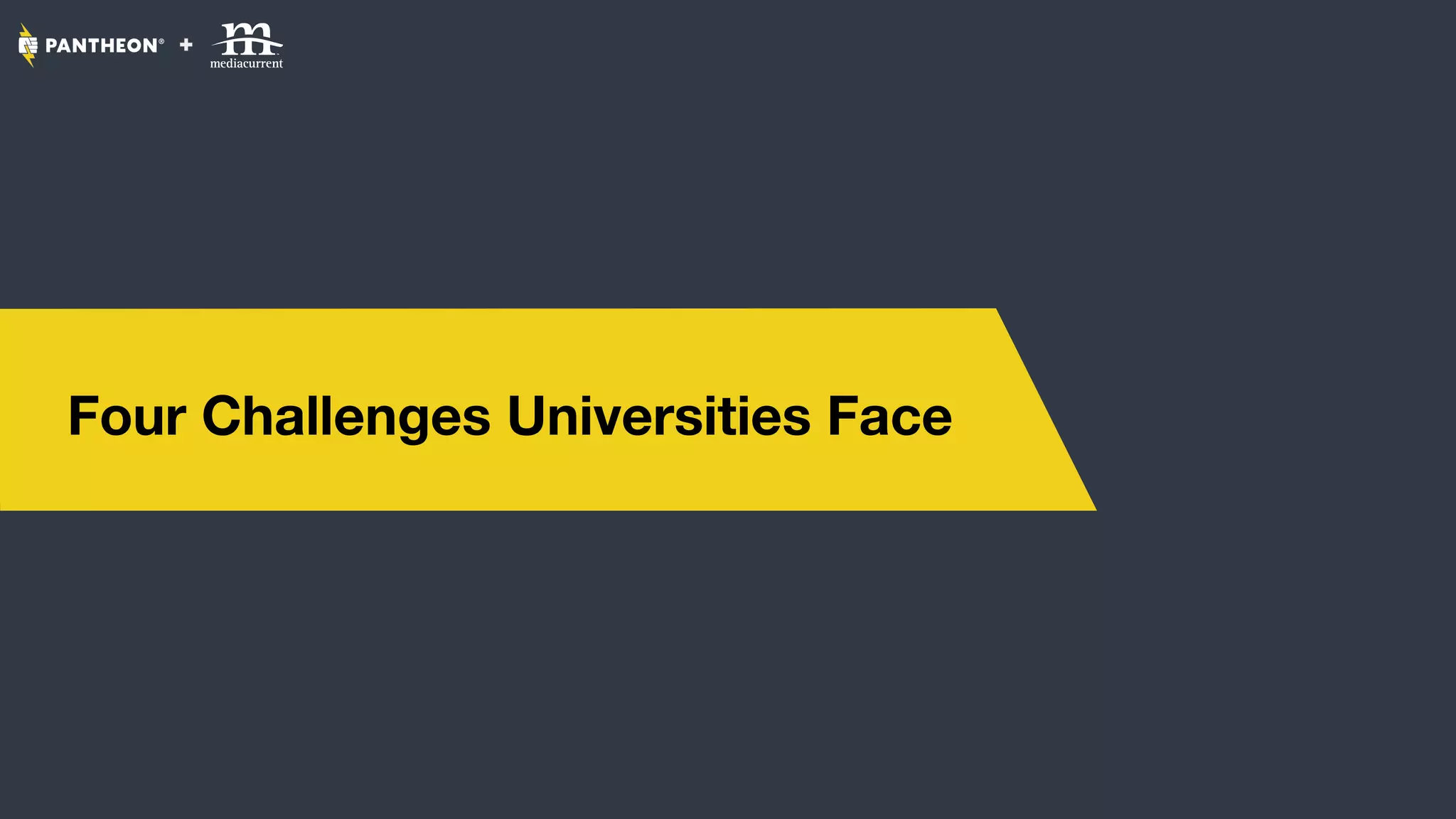 Four Challenges Universities Face
 