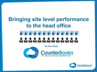 Bringing site level performance
to the head office
via the cloud
 