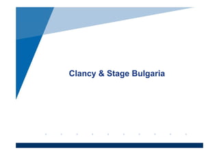 Company
LOGO
www.company.com
Clancy & Stage Bulgaria
 