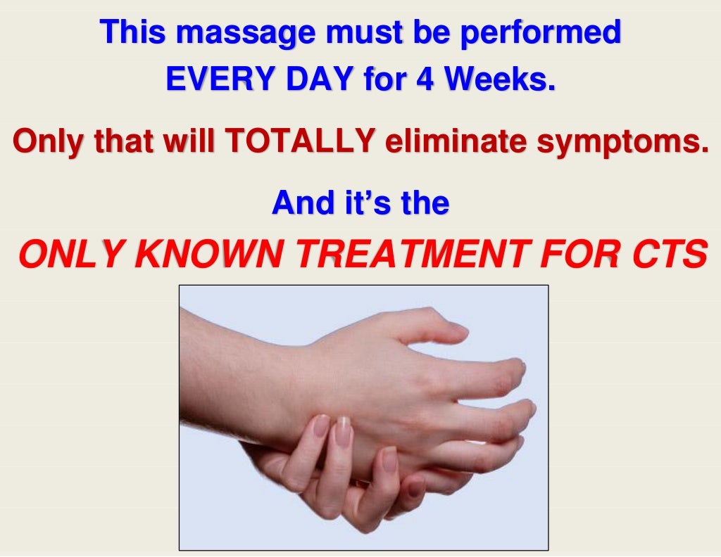 Carpal Tunnel Massage for Carpal Tunnel Syndrome
