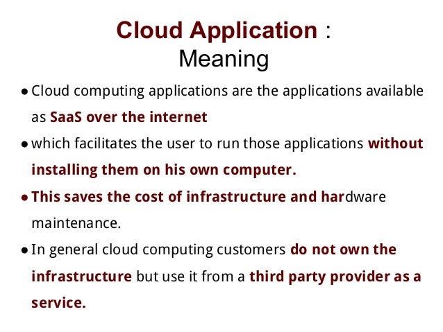 Cloud Computing And Software Engineering
