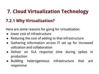 cloud virtualization technology | PDF