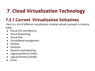 cloud virtualization technology | PDF
