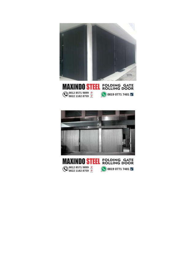 daftar harga folding gate permeter bekasi harga rolling door per meter