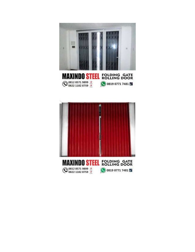 daftar harga folding gate permeter bekasi harga rolling door per meter