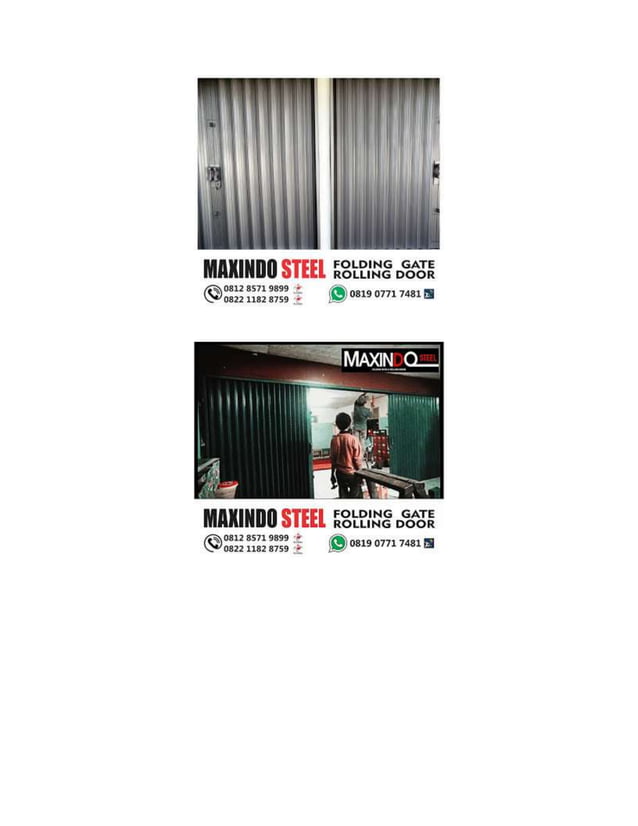 daftar harga folding gate permeter bekasi harga rolling door per meter