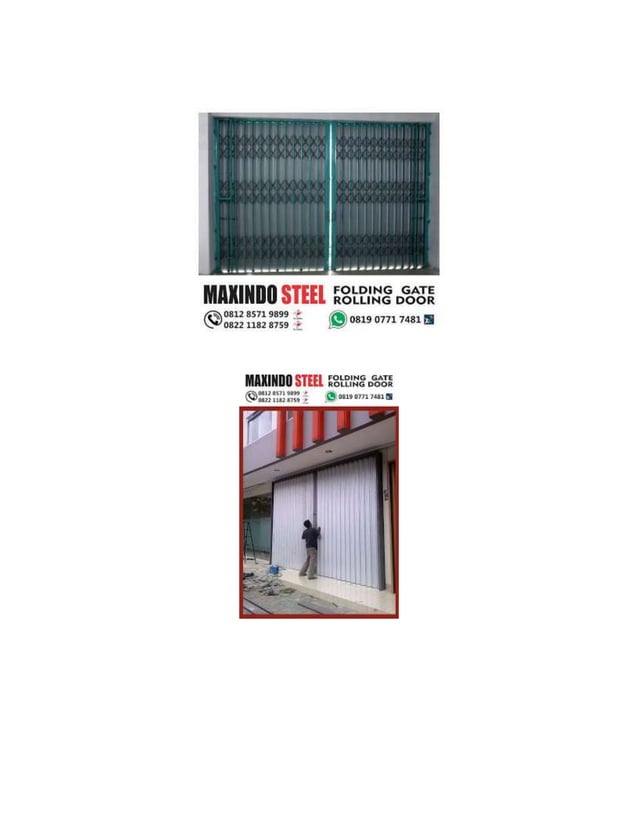 daftar harga folding gate permeter bekasi harga rolling door per meter