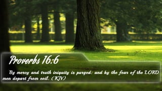 Proverbs 16:6 - Bible Verse of the Day