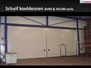 Schuif koeldeuren  AV80 & AV100 serie 
