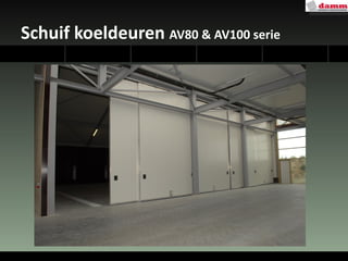 Schuif koeldeuren  AV80 & AV100 serie 