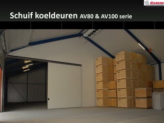 Schuif koeldeuren  AV80 & AV100 serie 