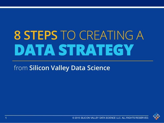8 steps to creating a data strategy data strategy