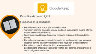 Herramientas digitales de Google para el uso educativo | PDF