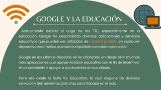 Herramientas digitales de Google para el uso educativo | PDF