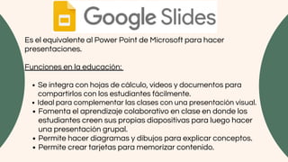 Herramientas digitales de Google para el uso educativo | PDF
