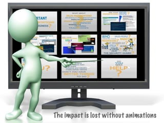 The impact is lost without animations
 