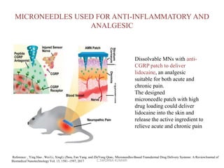 DISSOLVING MICRONEEDLES AN OUTLOOK (DMN) | PPTX