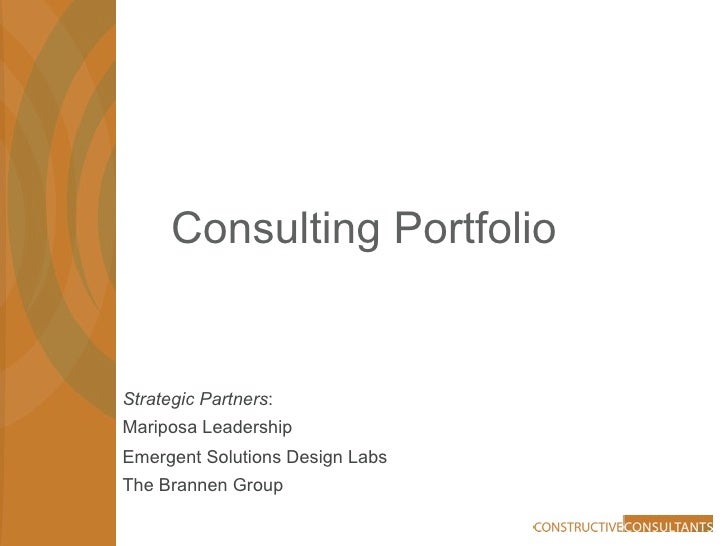 Constructive Consultants Portfolio