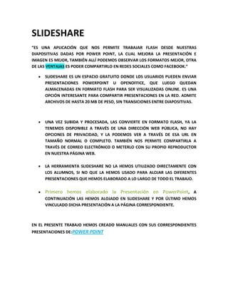 Slideshare doc word | DOCX
