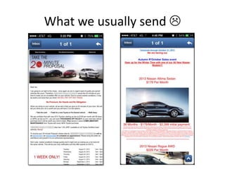 What we usually send 

 