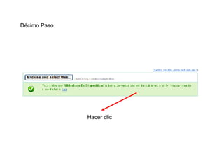 Décimo Paso  Hacer clic 