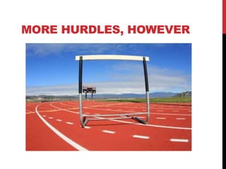 MORE HURDLES, HOWEVER




                www.geniusvibe.com/
 