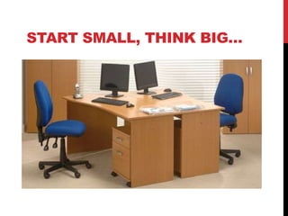 START SMALL, THINK BIG…




                  www.geniusvibe.com/
 