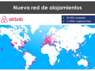 ✓ 34.000 ciudades
✓ 1 millón viajeros/mes
Nueva red de alojamientos
 