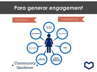 Para generar engagement
 