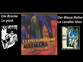 Die Brücke 
Le pont 
Der Blaue Reiter 
Le cavalier bleu 
 