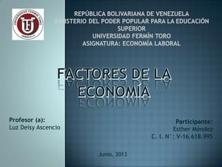 Profesor (a):
Luz Deisy Ascencio
Participante:
Esther Méndez
C. I. N°: V-16.618.995
Junio, 2013
 