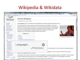Wikipedia & Wikidata
 