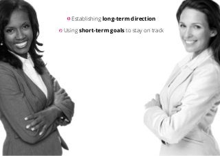 Establishing long-term direction
Using short-term goals to stay on track
 