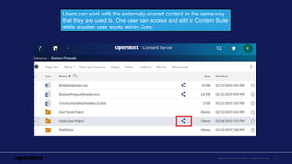 External Collaboration with OpenText Content Suite: Introducing bi ...