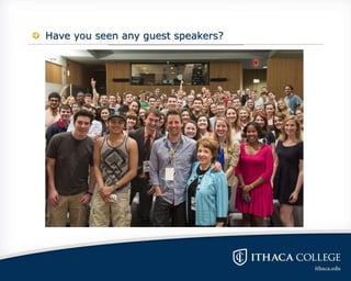 Have you seen any guest speakers?
 