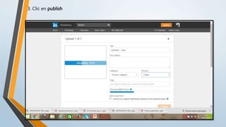 3. Clic en publish
 