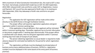 GST - 24 Things you should know about Draft GST Rules & Forms