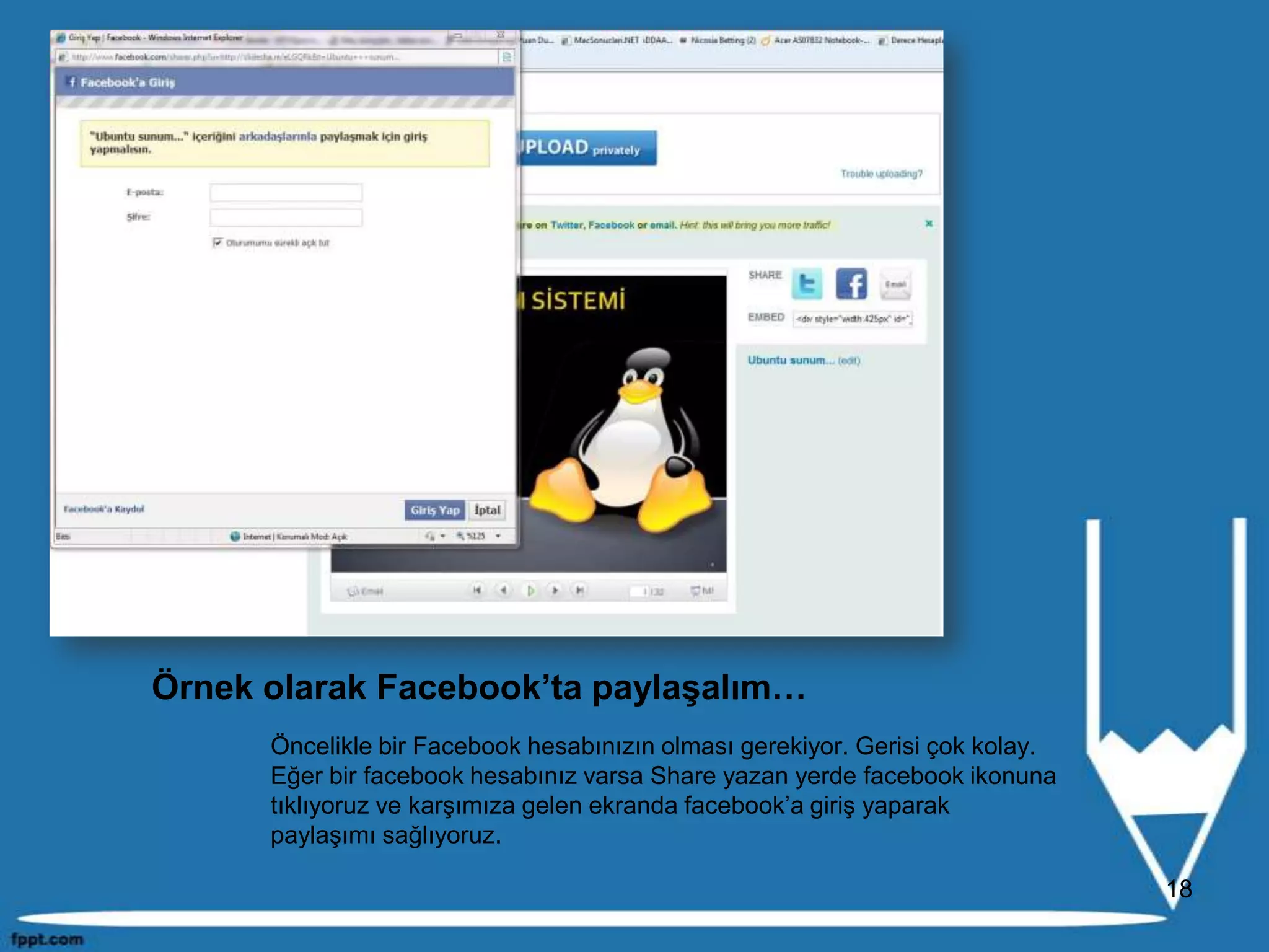 Her öğrencinin veya öğretmenin çalışmalarını bir çatı altında toplar.