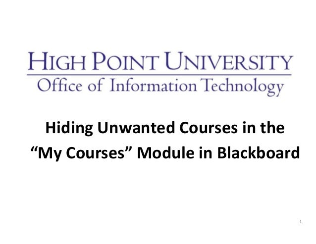 blackboard hpu