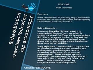 hip arthroscopy rehabilitation part two | PDF