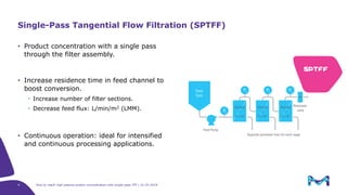 Sptff Flow Path How to reach High Plasma Protein Concentration with Single-Pass TFF | PDF