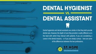 Dental Hygienist vs Dental Assistant