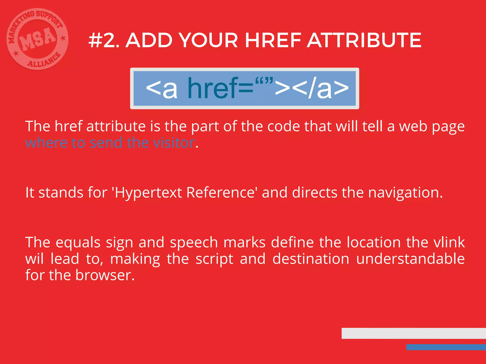 How to make a hyperlink in HTML code | PPT