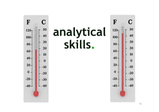 analytical
  skills.



             12
 
