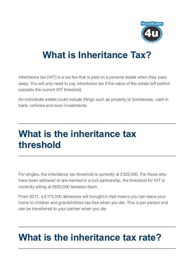 What is inheritance tax 